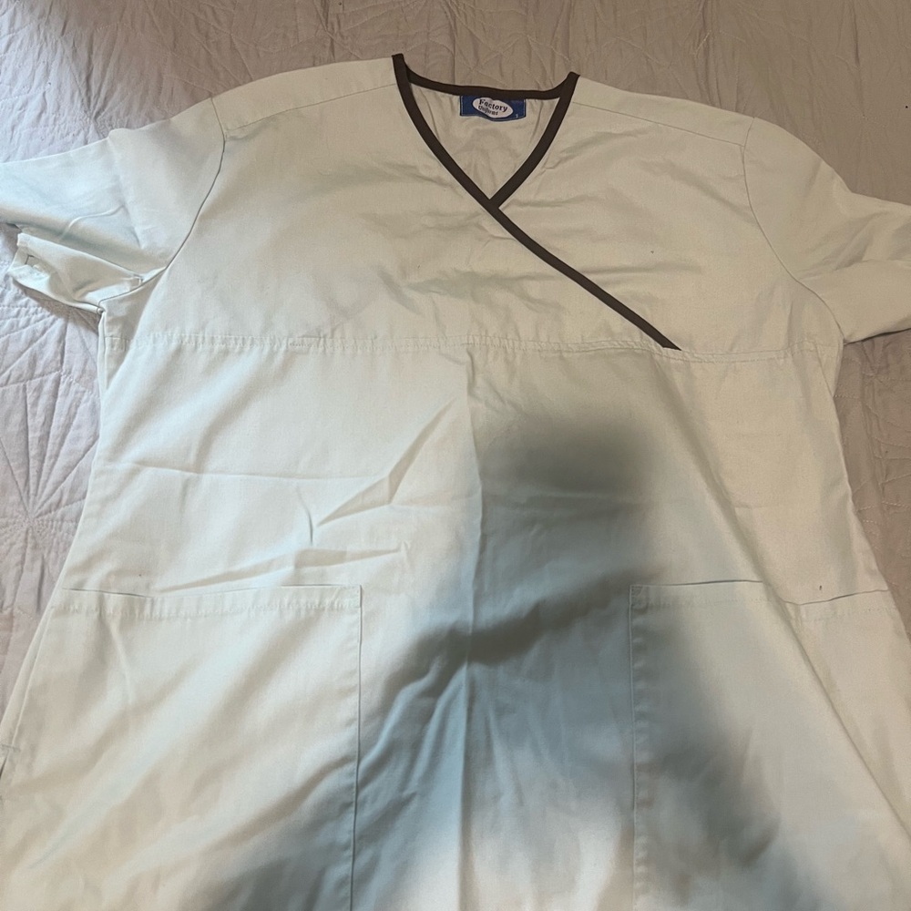 Blue scrub top